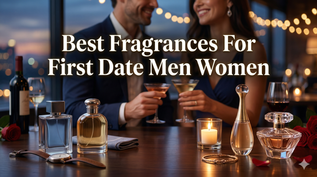 Best perfumes and colognes for a first date in 2026 for men and women, featuring romantic fragrance choices
