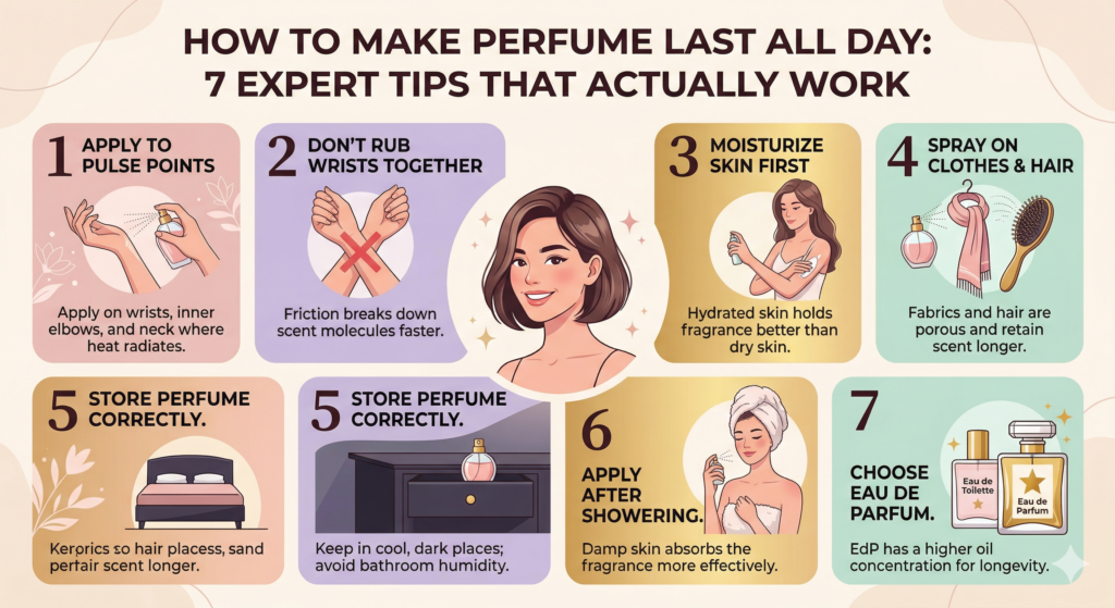 How to Make Perfume Last All Day: 7 Expert Tips That Actually Work